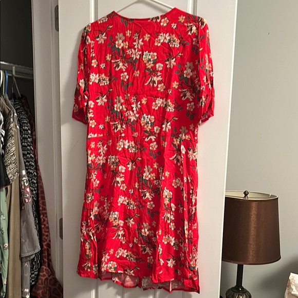 New with tags VM ‘simply easy’ button-down dress, red - Picture 3 of 6